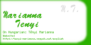 marianna tenyi business card